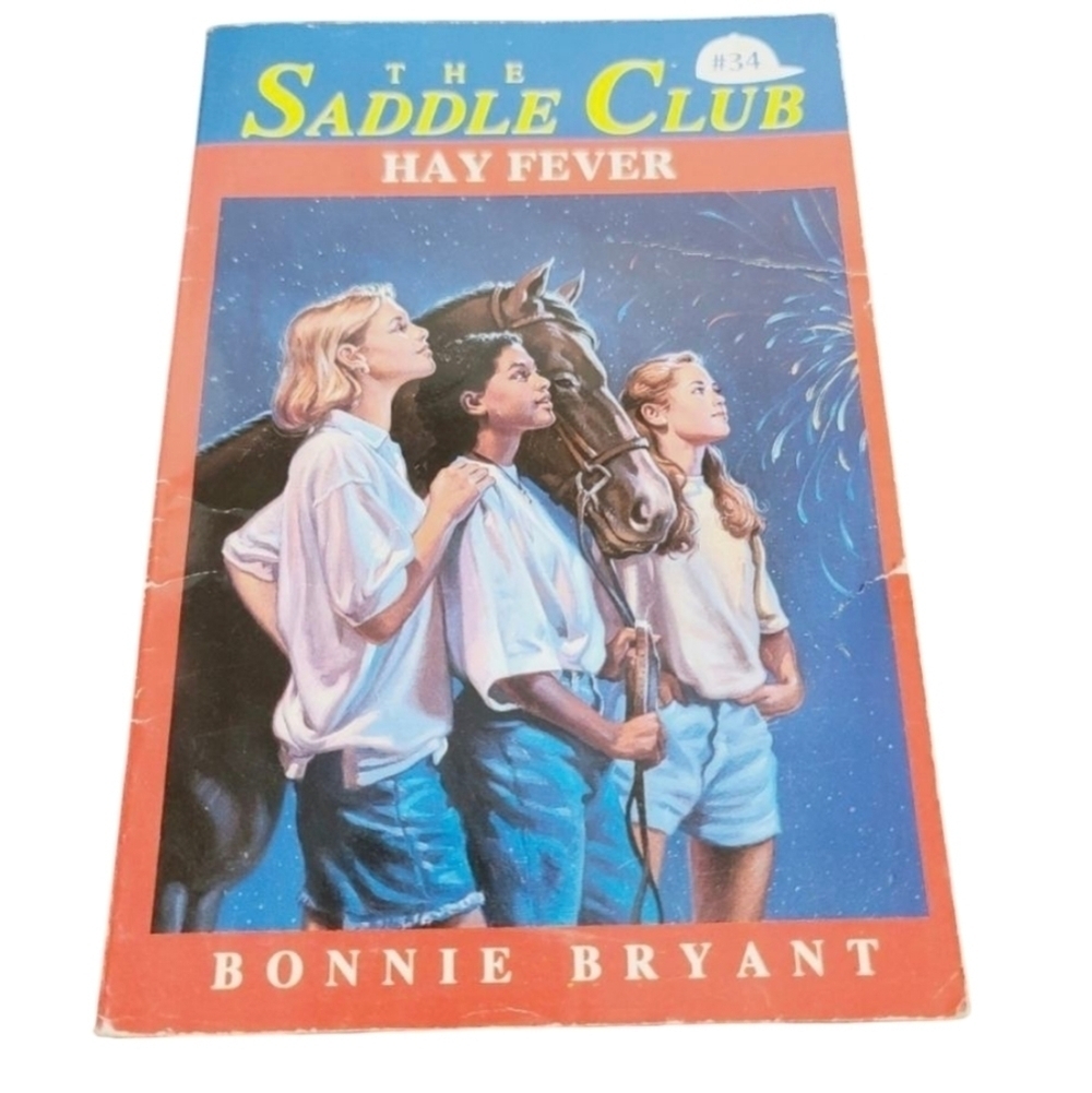 Vintage 90s The Saddle Club #34 Hay Fever By Bonnie Bryant Horse Chapter Book